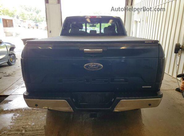 1FTEX1EP7JFA77850 2018 FORD F150 Blue Widok z tyłu