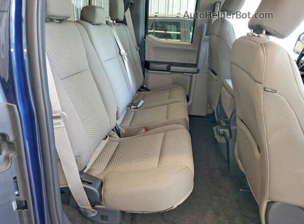1FTEX1EP7JFA77850 2018 FORD F150 Blue Widok tylnych siedzeń