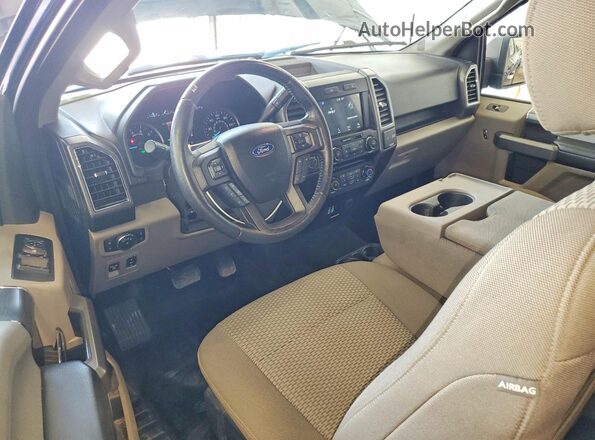 1FTEX1EP7JFA77850 2018 FORD F150 Blue Widok deski rozdzielczej