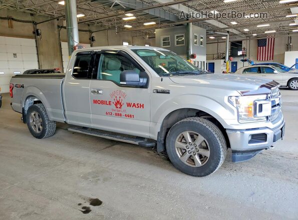 1FTEX1EP7JKD34075 2018 FORD F150 Gray Առջևի աջ