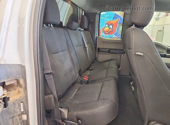 1FTEX1EP7KFA87327 2019 FORD F150 White Rear seats view