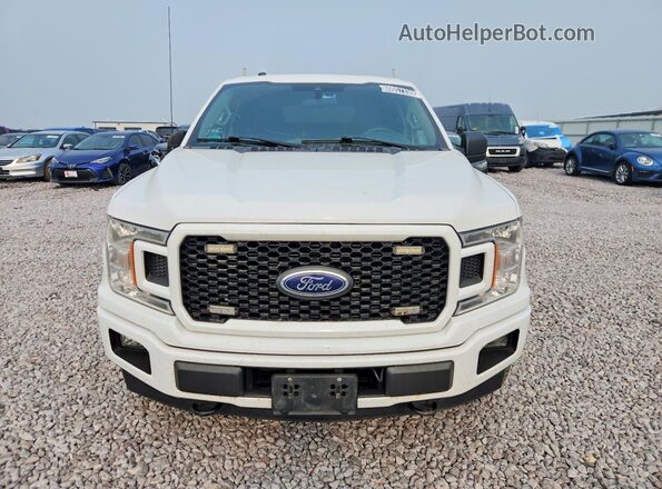 1FTEX1EP7KFA87327 2019 FORD F150 White Front view