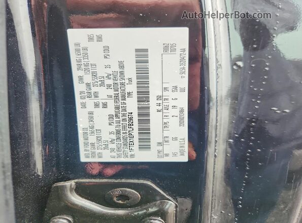 1FTEX1EP7LFB29674 2020 FORD F150 Black Engine compartment view