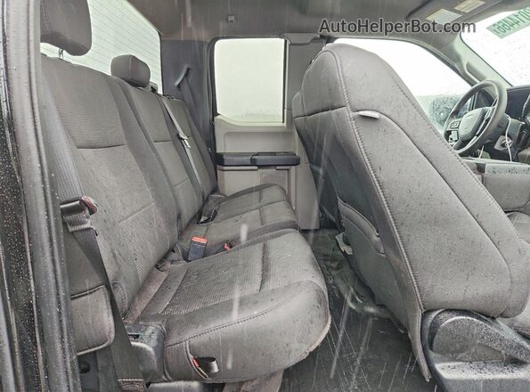 1FTEX1EP7LFB29674 2020 FORD F150 Black Rear seats view