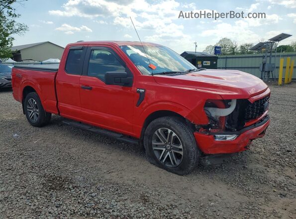 1FTEX1EP7MKD11416 2021 FORD F150 Red Przód prawy