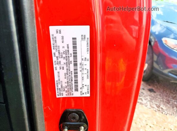 1FTEX1EP7MKD11416 2021 FORD F150 Red Widok komory silnika