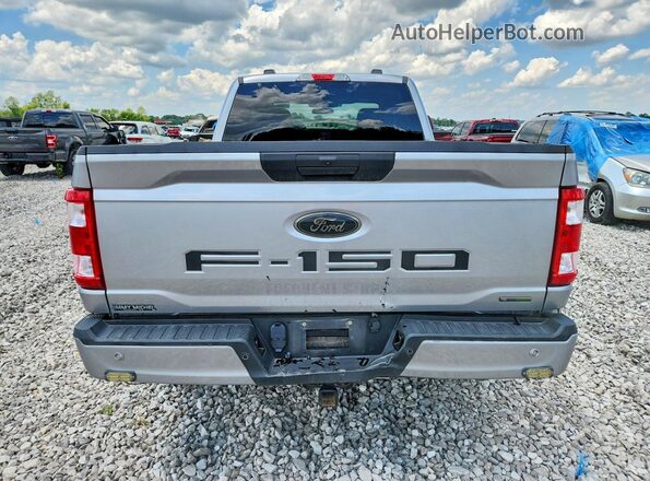 1FTEX1EP7NFA69981 2022 FORD F150 Silver Rear view