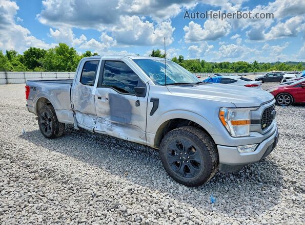 1FTEX1EP7NFA69981 2022 FORD F150 Silver Front right