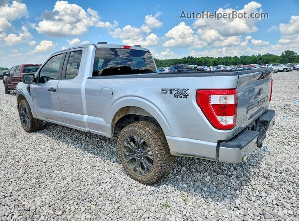 1FTEX1EP7NFA69981 2022 FORD F150 Silver Rear left