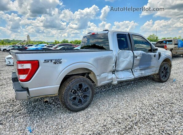 1FTEX1EP7NFA69981 2022 FORD F150 Silver Rear right