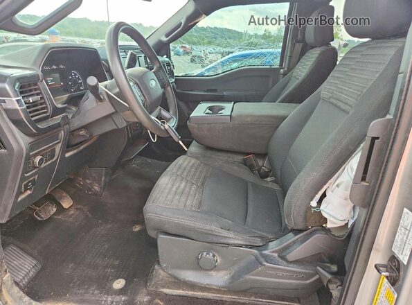 1FTEX1EP7NFA69981 2022 FORD F150 Silver Front interior view
