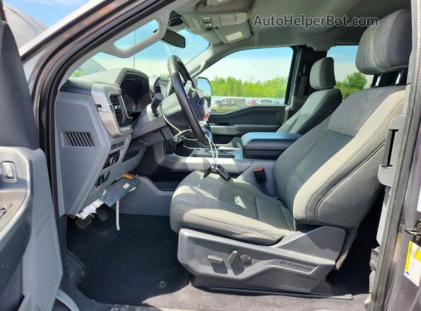 1FTEX1EP7PFA98075 2023 FORD F150 Gray Front interior view