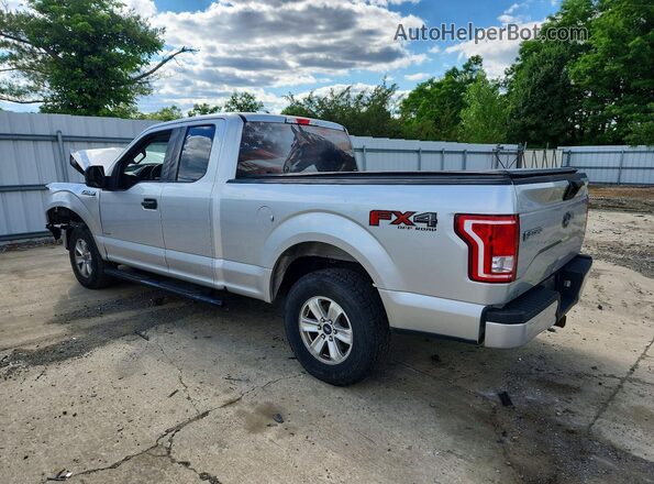 1FTEX1EP8HFA06344 2017 FORD F150 Silver Trasero izquierdo