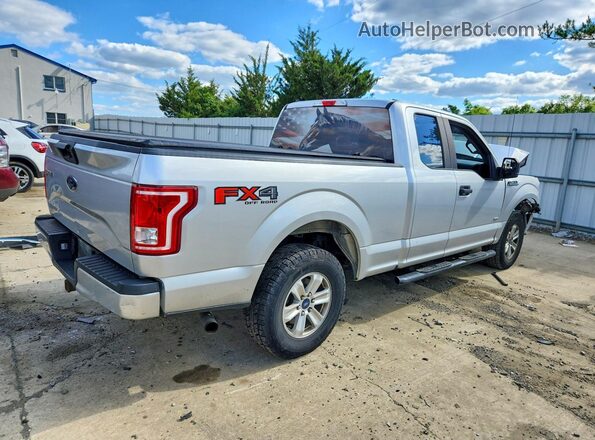 1FTEX1EP8HFA06344 2017 FORD F150 Silver Trasero derecho
