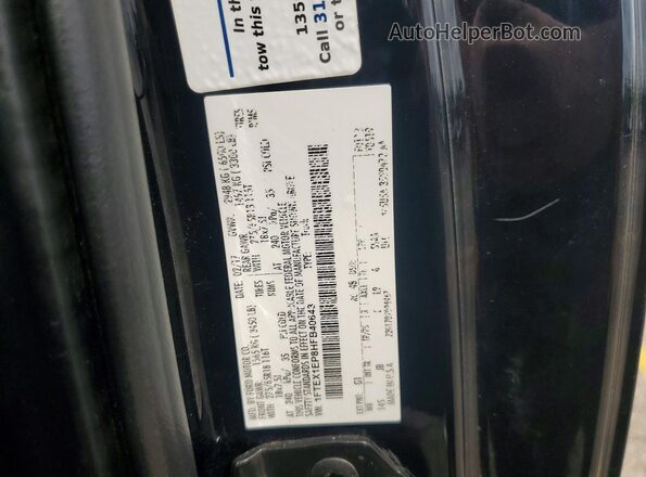 1FTEX1EP8HFB40643 2017 FORD F150 Black Widok komory silnika