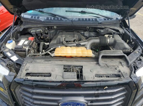 1FTEX1EP8HFB40643 2017 FORD F150 Black Widok wnętrza z tyłu