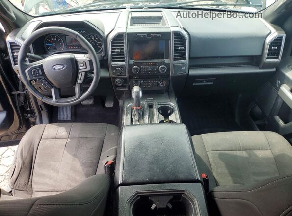 1FTEX1EP8HFB40643 2017 FORD F150 Black Widok deski rozdzielczej