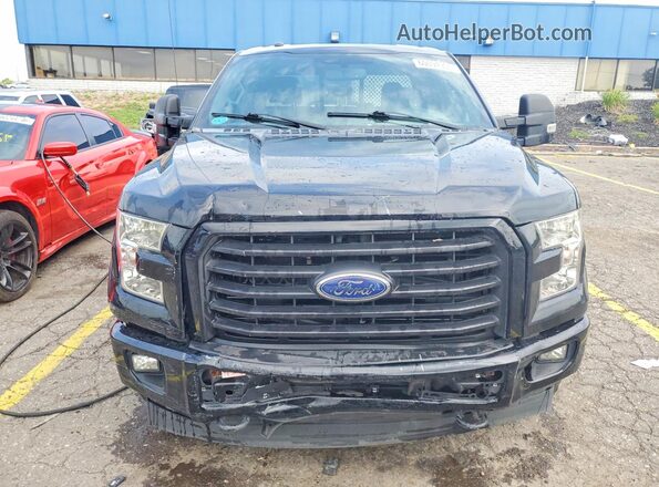 1FTEX1EP8HFB40643 2017 FORD F150 Black Widok z przodu