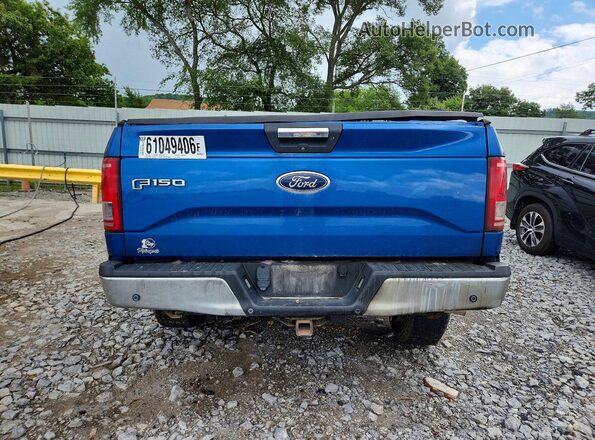 1FTEX1EP8HKC55105 2017 FORD F150 Blue Вид ззаду