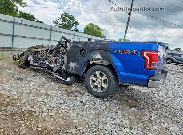1FTEX1EP8HKC55105 2017 FORD F150 Blue Задня ліва чверть