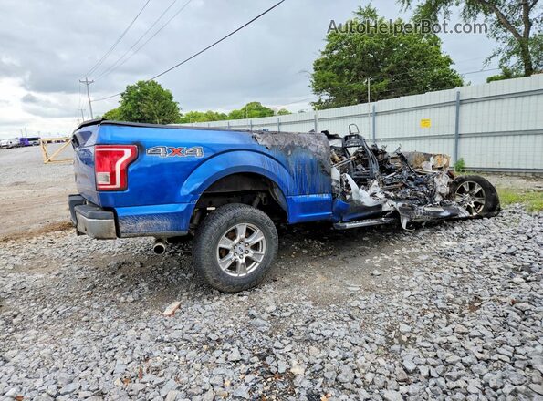 1FTEX1EP8HKC55105 2017 FORD F150 Blue Задня права чверть