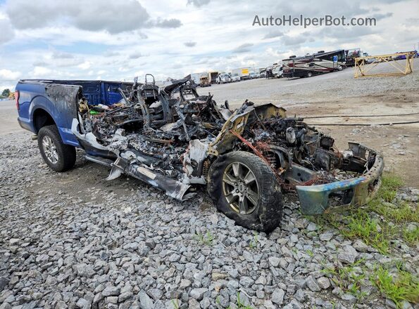 1FTEX1EP8HKC55105 2017 FORD F150 Blue Передня права чверть