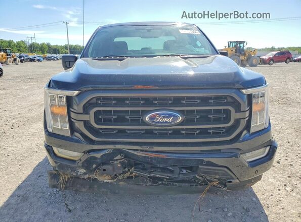 1FTEX1EP8MFA67526 2021 FORD F150 Black წინა ხედი