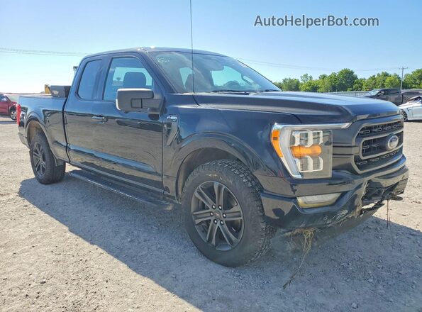 1FTEX1EP8MFA67526 2021 FORD F150 Black წინა მარჯვენა
