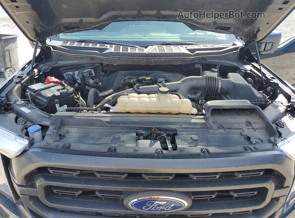 1FTEX1EP8MFA67526 2021 FORD F150 Black უკანა სალონის ხედი