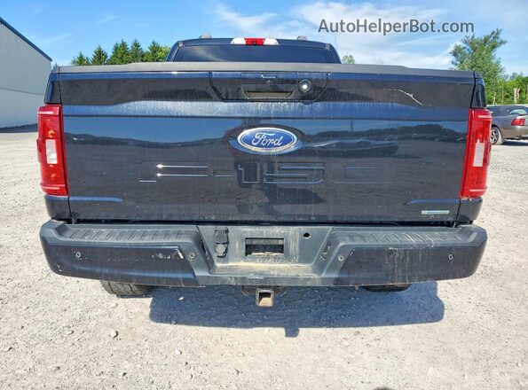 1FTEX1EP8MFA67526 2021 FORD F150 Black უკანა ხედი