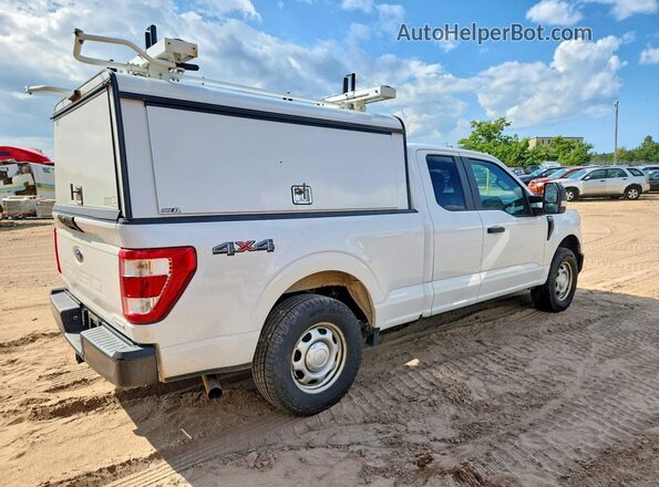1FTEX1EP8MKE59140 2021 FORD F150 White Հետևի աջ