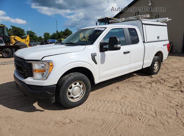 1FTEX1EP8MKE59140 2021 FORD F150 White Սալոնի 360 աստիճան տեսք