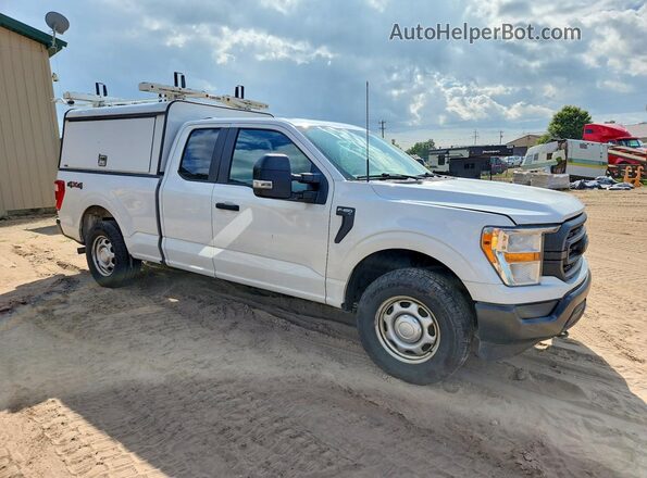 1FTEX1EP8MKE59140 2021 FORD F150 White Առջևի աջ
