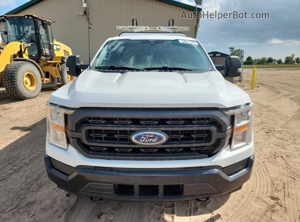 1FTEX1EP8MKE59140 2021 FORD F150 White VIN կոդի պիտակի տեսք