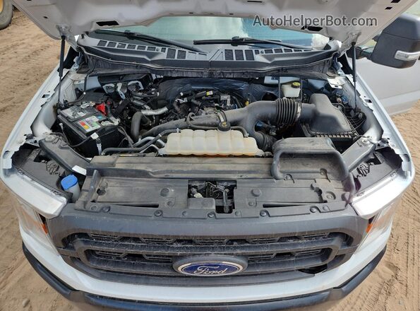 1FTEX1EP8MKE59140 2021 FORD F150 White Սալոնի հետևի տեսք