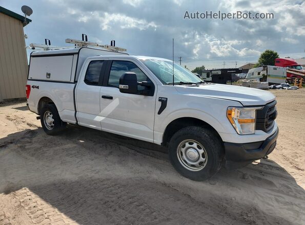 1FTEX1EP8MKE59140 2021 FORD F150 White 