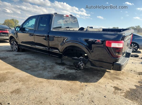 1FTEX1EP8PKE49387 2023 FORD F150 Black Задня ліва чверть