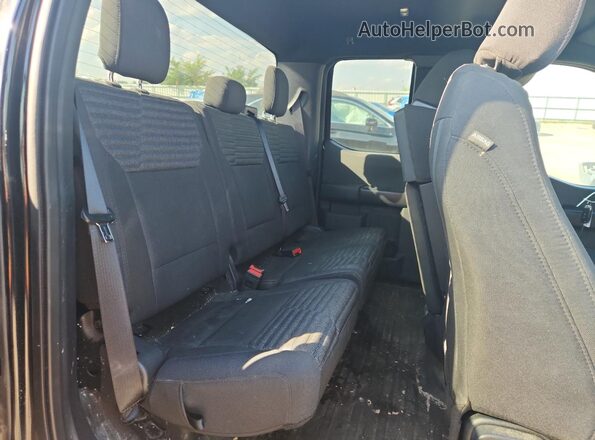 1FTEX1EP8PKE49387 2023 FORD F150 Black Вид задніх сидінь