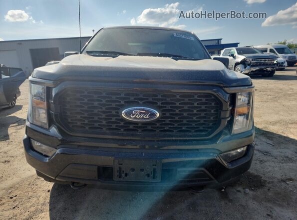 1FTEX1EP8PKE49387 2023 FORD F150 Black Вид спереду