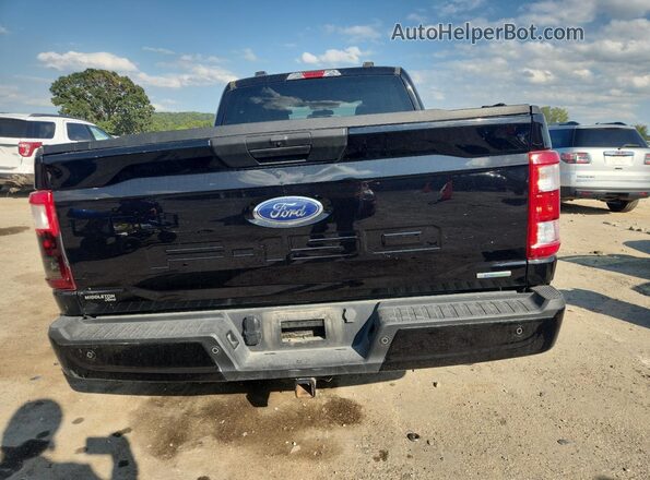 1FTEX1EP8PKE49387 2023 FORD F150 Black Вид ззаду