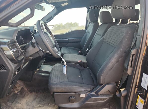 1FTEX1EP8PKE49387 2023 FORD F150 Black Вид салону спереду