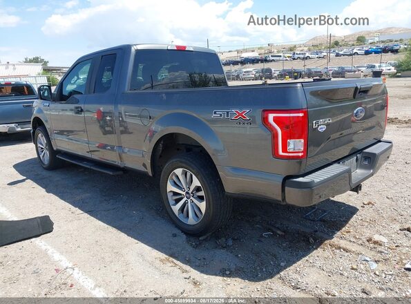 1FTEX1EP9HFC29329 2017 FORD F150 Gray Trasero izquierdo