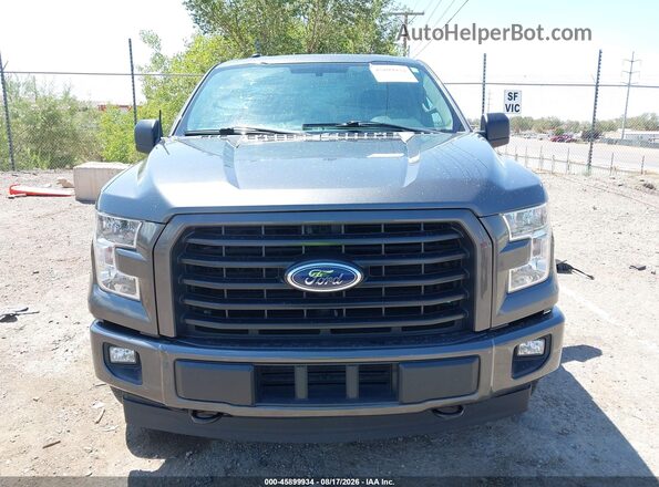 1FTEX1EP9HFC29329 2017 FORD F150 Gray Vista del cuadro de instrumentos