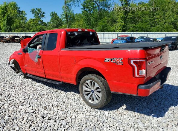1FTEX1EP9HKE03150 2017 FORD F150 Red Tył lewy