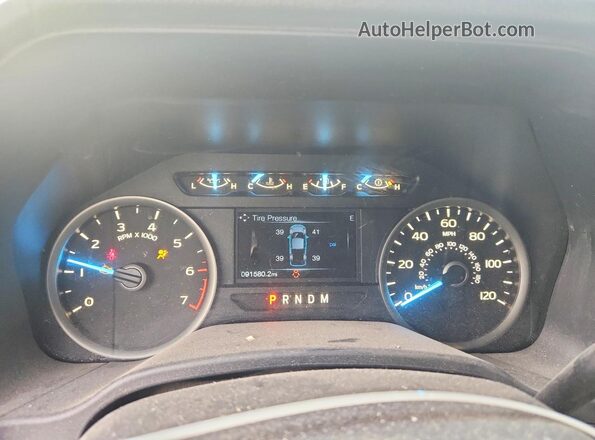 1FTEX1EP9JKC95005 2018 FORD F150 White ხელსაწყოთა პანელის ხედი