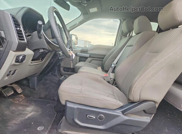 1FTEX1EP9JKC95005 2018 FORD F150 White წინა სალონის ხედი