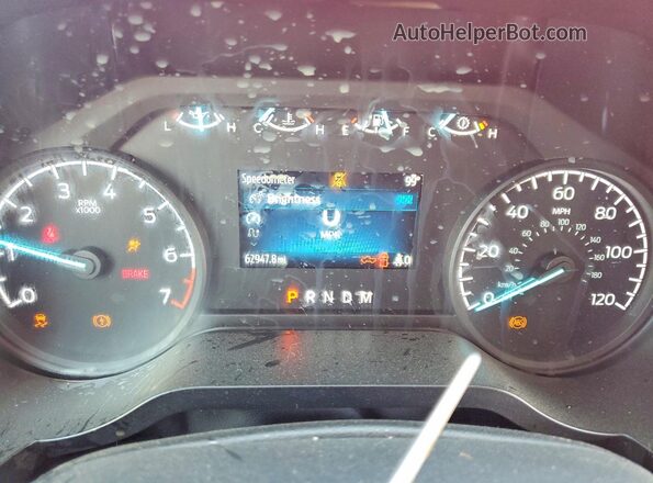 1FTEX1EP9PKD99759 2023 FORD F150 Red Instrument cluster view