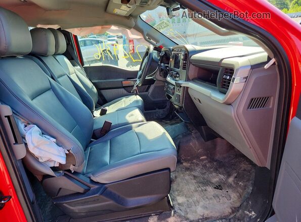 1FTEX1EP9PKD99759 2023 FORD F150 Red Front interior view