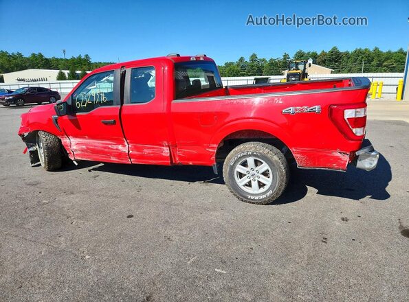 1FTEX1EP9PKD99759 2023 FORD F150 Red Rear left