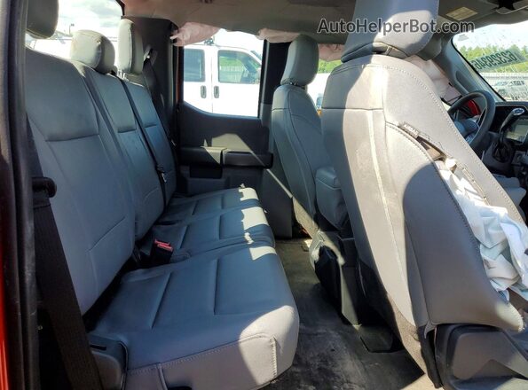1FTEX1EP9PKD99759 2023 FORD F150 Red Rear seats view